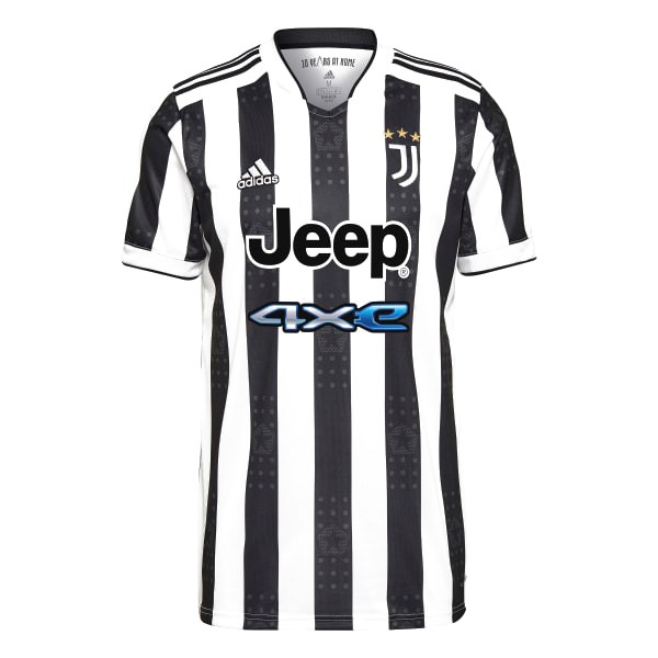 Maillot Football Juventus Domicile 2021-22 Blanc Noir